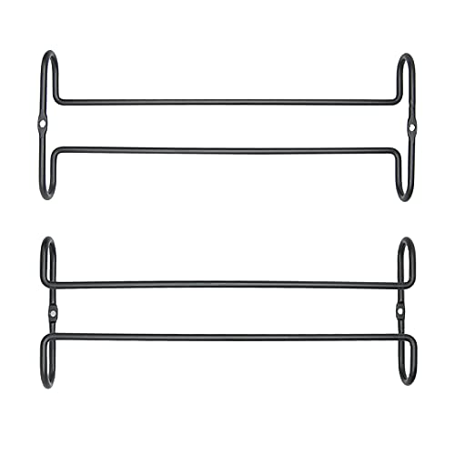 Eastbao Wine Glass Rack Under Cabinet Shelf Glasses Holder Storage With Drying Stemware Rack Under Counter Wine Glass Holder Metal Hanger Steamware Wine Glass Hanging Rack For Bar And Kitchen Black #TOP7