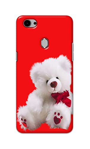 Image of PRINTFIDAA Teddy Bear Love Romantic Valentines Day Dumbo Printed Designer Hard Back Case Cover for Oppo F7 -(RP) MVN1001