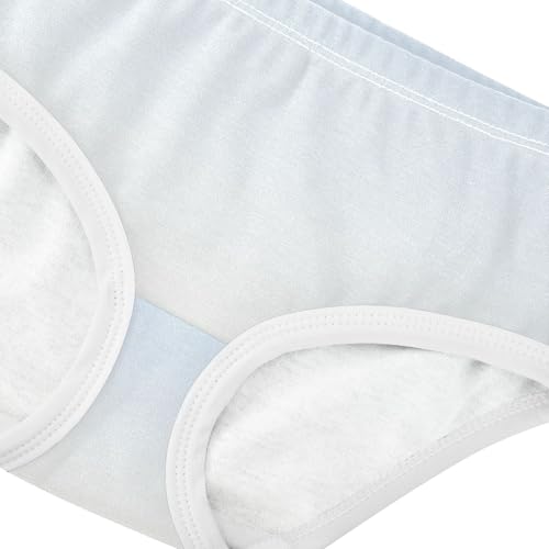 Joisal Cotton Girls Underwear Toddlers Elegant Blue Floral White Gradient Girl Panties Cute Bright Underpants Briefs 2t4