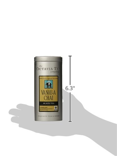 Octavia Tea Vanilla Chai (Black And Red Tea) Loose Tea, 3.7 Ounce Tin #TOP2