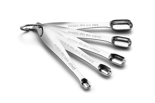 Image of Spring Chef Stainless Steel Measuring Spoons Set of 13 with Leveler, Metal Teaspoon & Tablespoon Measuring Spoons for Cooking & Baking, Fits in Spice Jars, Kitchen Gadgets for Dry & Liquid Ingredients