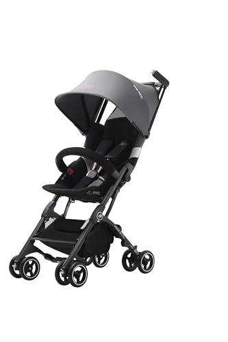 Image of gb Pockit+ All-Terrain, Ultra Compact Lightweight Baby pockit Travel Stroller for Babies & Toddlers, Carry-On Flight Luggage Compliant, Grey&Black