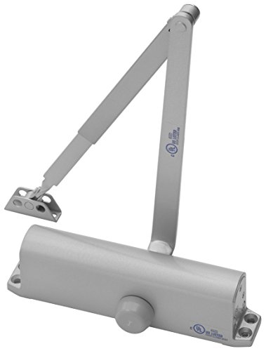 Yale 1101BF x 689 Door Closers, Aluminum Body, 689 Painted Aluminum Finish, Door Sizes 1 to 4, Silver