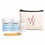 VELVET YOUTH Lot de 2 pommades de soin pour la peau à base de pétrole 2 x 125 ml + spatule en bambou + mini lingettes + trousse de maquillage – Sans parfum – Peau sèche et gercée