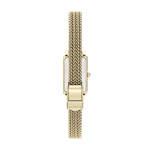 Image of Skagen Hagen Lille Rectangular Stainless Steel Watch for Women