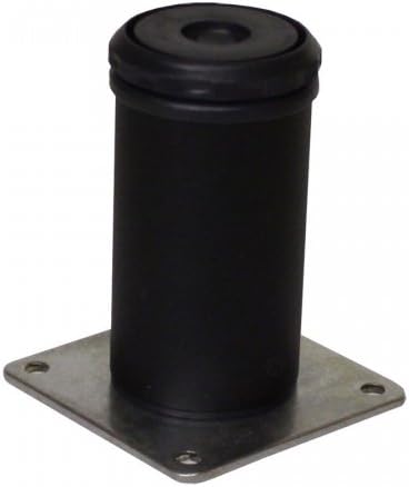 Camar 4" Como Leg Plate Mount-Flat Black