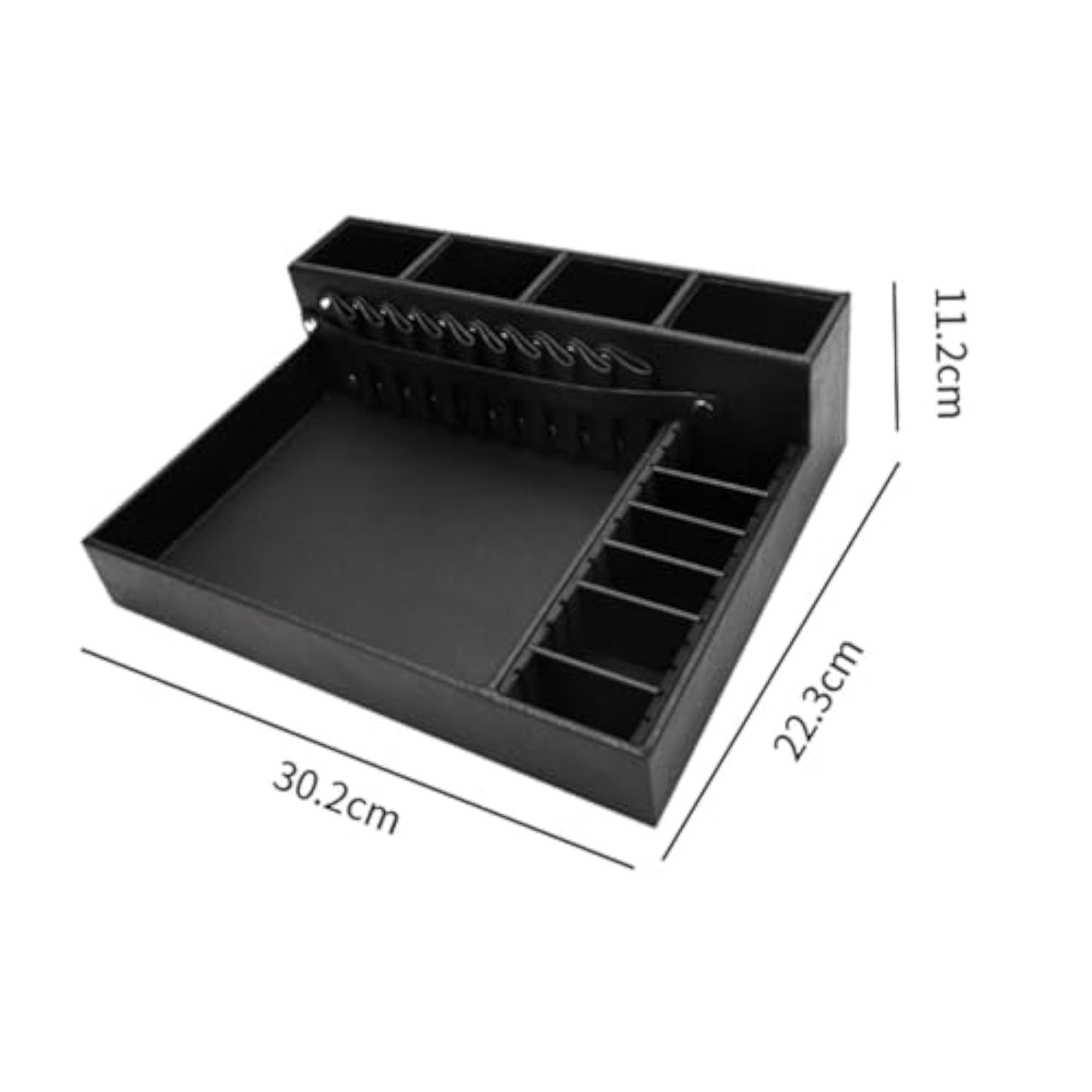 Barber Clippers Tray Station, PU Leather Tool Box