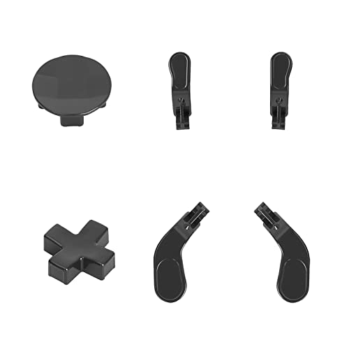 Image of 2PCS Metal D-Pad Button Replacement Kits, 4 PCS Metal Paddles, Hair Trigger Locks Replacement Parts for Xbox One Elite Controller Series 2 (Black)