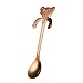 Générique Tasse à café Thé Cuillère Suspendue Mini Ours Dessert Assaisonnement Cuillère Soupe Étreignant Sucre Cuillère Cuillère Vaisselle Table À Dîner Pour 4 Petits (C, One Size)