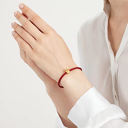 Image of CHOW SANG SANG 999 24K Solid Gold Mini Charm Chinese Zodiac Lovely Cute Animal Mini Charm Bracelet for Women