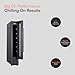 Cookology CWC150BK Freestanding under counter Wine Fridge Cabinet in Black - 20 Litre Capacity - 15cm Width - 7 Bottles - Digital Temperature Control - Reversible Door