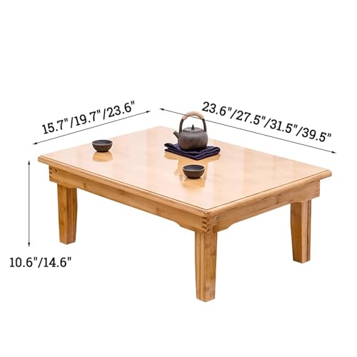 Table basse pliable japonaise pour petit espace et travail sur ordinateur au sol - 3