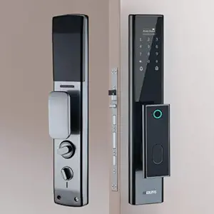 Golens X7 Smart Digital Door Lock with Wi-Fi Remote Unlock Fingerprint, RFID Card,PIN,Manual Key Full Home Works with Smart Life,Tuya APP Auto Lock 3200 Mah Rechargeable Battery for Home Office