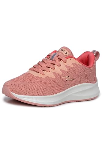 Image of ATHCO Womens Vegas Running Shoes for Woman with Soft Flexible Memory Foam Women's Shoes for Walking Gym Training,Casual, Sports, Lightweight Lace up Athletics Slipon Running Shoes for Ladies & Girls
