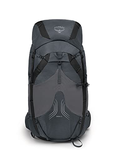 Osprey Exos 58L Men's Ultralight Backpacking Backpack, Tungsten Grey, S/M