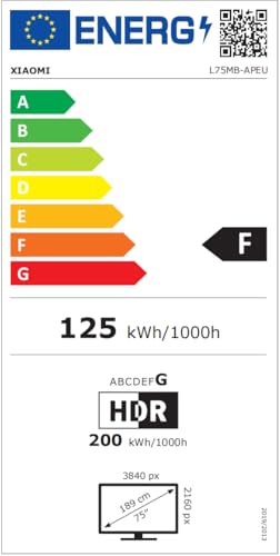 XIAOMI Téléviseur A Pro (2026) 75" QLED 4K UHD - ELA5840EU