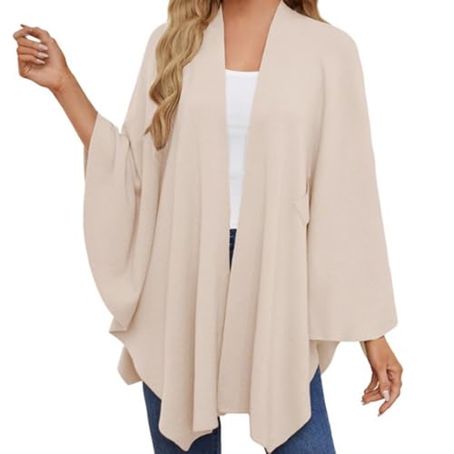 Simplifyleast Shawl Wrap, Elegant Shawl Wraps Soft Open Front Poncho Sweater, Chic And Light2