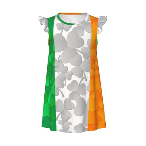Augenstern Flutter Sleeve Nightgown Irish-Flag-Shamrocks Soft Sleepwear Nightdress