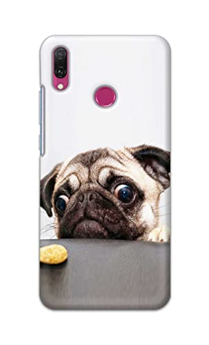 Image of PRINTFIDAA� Printed Hard Back Cover Case for Huawei Y9 2019 Back Cover (Pug Dog) -2808