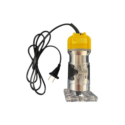 Image of Jon Bhandari Tools 600W Wood Trimmer Router Machine 30000RPM | Precision Woodworking Edge Tool | 6mm, 6.35mm & 8mm Collet | Laminate Trimming, Grooving, Slotting, Engraving for Carpenter & DIY