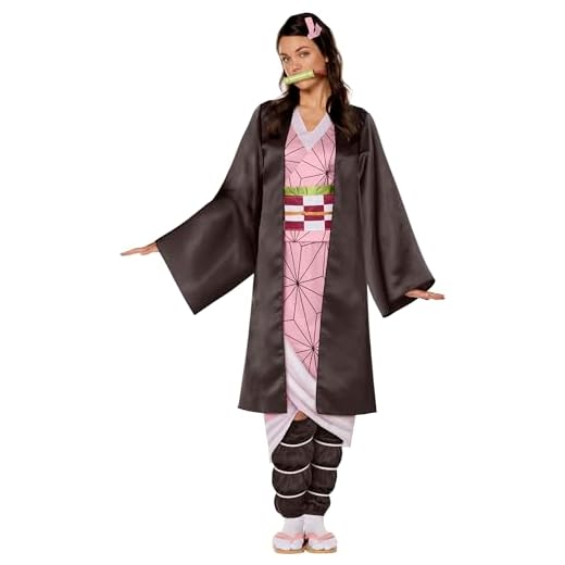 InSpirit Designs Demon Slayer: Kimetsu no Yaiba - Disfraz de Nezuko Komada para adultos, con licencia oficial, disfraz de cosplay, disfraz de grupo, disfraz de anime