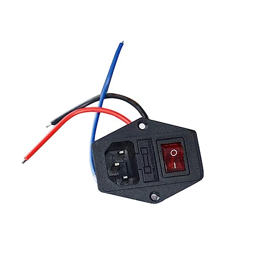 3d Printer Power Outlet with Fuse 10a 250v Panel Mount