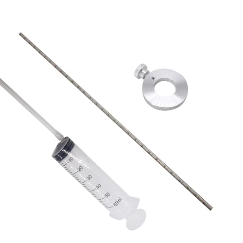 Image of Adjustable Ring Motorcycle Fork Oil Level Tool - 60ml Capacity, 300mm Scale Pipe by HiSport