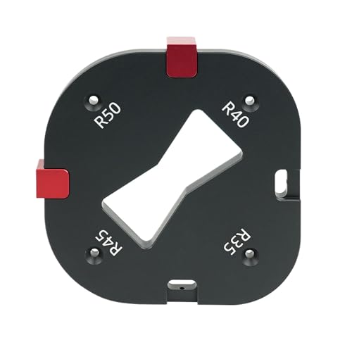 Modèle de positionnement d'angle d'arc, modèle de routeur de gabarit de rayon,Modèles de gabarit de rayon en d'aluminium - Modèles de fraises à arrondis pour la fabrication de cadres pho