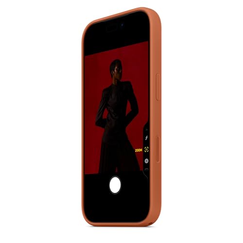 Image of Apple iPhone 17 Pro Silicone Case with MagSafe and Camera Control: Lightweight Phone Case, Wireless Charging Compatible, Smooth Matte Finish; Terra Cotta
