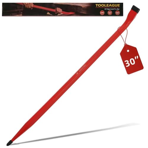 Image of TOOLEAGUE 30-Inch Heavy Duty Alignment Pry Bar, Connecting Bar