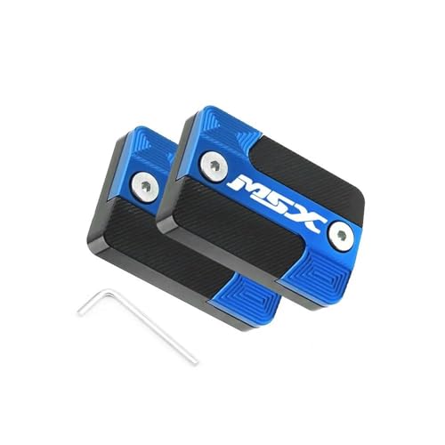 Bouchon réservoir huile moto MSX125 look urbain couvercle de frein bleu