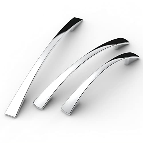 FURNIWARE Pack of 10 Cabinet Pulls, Zinc Alloy Drawer Pulls, Hardware Modern Kitchen Cabinet Door Handles - Image 3