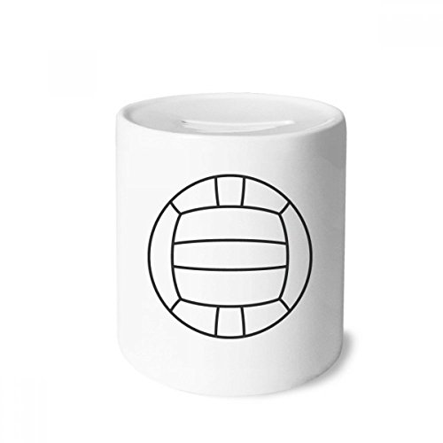 Tirelire en céramique volley-ball idée cadeau anniversaire enfants et adultes