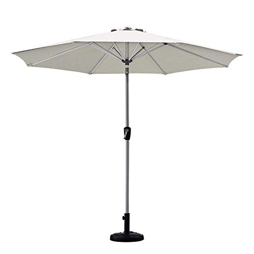Parasol exterior elegante de 9 ft con inclinación fácil