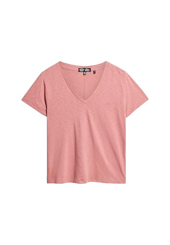 Superdry Studios Slub EMB Vee Tee W1011181A Rose Dusty Taille 12, Rose, 40