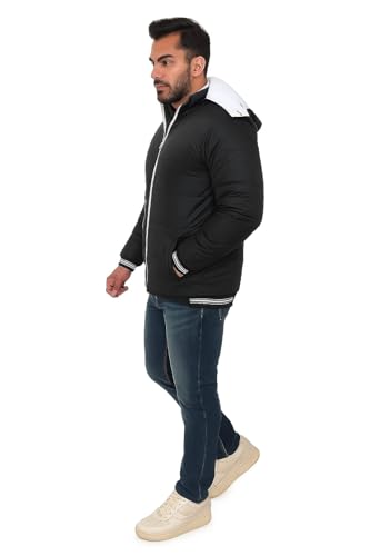Image of Quark Export Quality Reversible Puffer Jacket in GLD Material best for Winterwear /Hiking /Biking /Camping /Mountaineering /Racing /Climbing /Tracking(Control Temperature up to 3 Degree Celsius.)(3C)