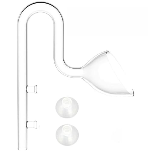 Image of Aquatic Mini Glass Lily Pipe Protein Skimmer Inflow and Outflow for Mini Nano Tank Filter System for Fish Tank Accessories (mini 10mm Out)