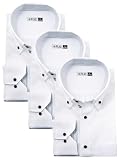 ワイシャツ 長袖 3枚セット 形態安定 メンズ yシャツ カッターシャツ ドレスシャツ ビジネス おしゃれ 標準体 レギュラーカラー DT3203(3枚セット) M(82)ノーマル/flm-l07-m-82-dt3203
