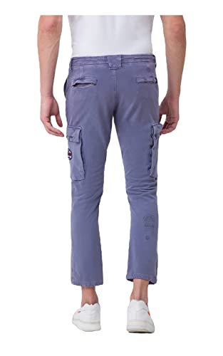 Image of Spykar Men's Mid Rise Regular Fit Cotton Pant (8907966888326P)