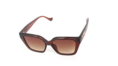 Óculos De Sol Feminino Gatinho Com Proteção Uv 400 Lb-201 Cor: Marrom-Café