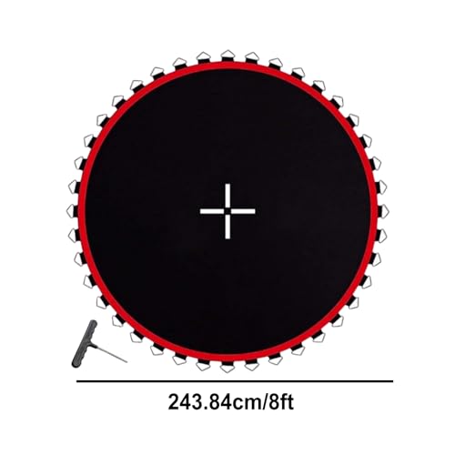 Tapis de trampoline usé solution avec filet de sécurité imperméable pour rechange extérieur - 2