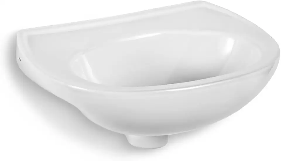 Lavatório Suspenso Branco 42x32cm para Banheiro – Cuba de Parede com Opções de Instalação (Lavatório)