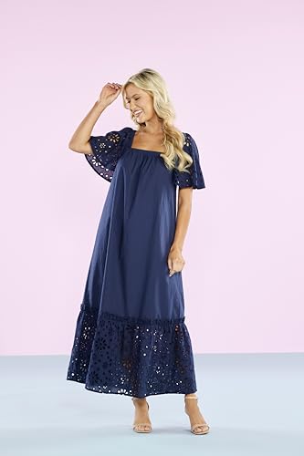 Image of Mud Pie Women's Mud Pie Women's Conny Eyelet Maxi Dress