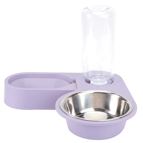 MERRYHAPY シーペット用食事ボウル デュアルユース 猫犬対応 製フードボウル 自動給水機能 お手入れ簡単 耐久性