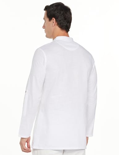 Image of Amazon Brand - Symbol Men's 100% Cotton Solid Short Length Casual Kurta - Regular Fit (Available in Plus Sizes)