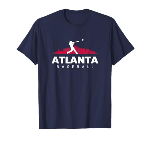 Atlanta Baseball Vintage Minimalist Retro Baseball Lover T-Shirt