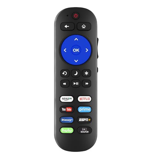 Pack of 2 Remote Compatible with Roku Remote, for Roku Player, for Roku TV Remote, for Roku Box 1 2 3 4, Express, Premiere, Ultra, for TCL Hisense Onn Roku TV with Anti-Lost Case