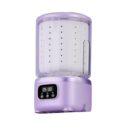 Nexbrill Carga inalámbrica portátil para mini lavadora con batería de 3000 mAh, capacidad de 2 litros y limpieza automática para ropa de bebé, viajes y lavandería pequeña, ciclo de cuidado suave y