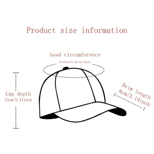 Casquette de baseball réglable unie imprimée style décontracté