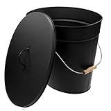 Für Ofen raik R1018 Raik Ascheeimer Werner, schwarz, 24 L
